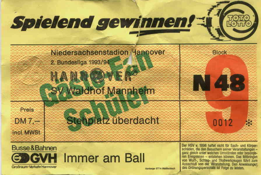 Hannover - SVW, 2. BL, 1993-1994, 1-1.JPG