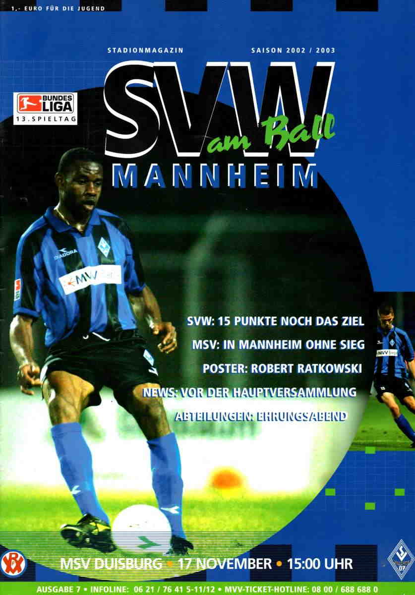 Magazin 13.Spieltag SVW MSV Duisburg 2002 03.jpg
