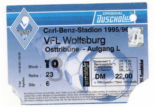 SV Waldhof - VfL Wolfsburg Ticket 95 96.JPG