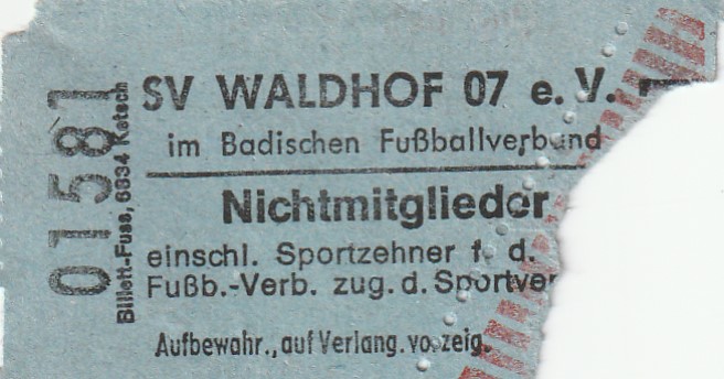 Eintrittskarte 1974 75 SV Chio Waldhof 07 Heider SV.jpg