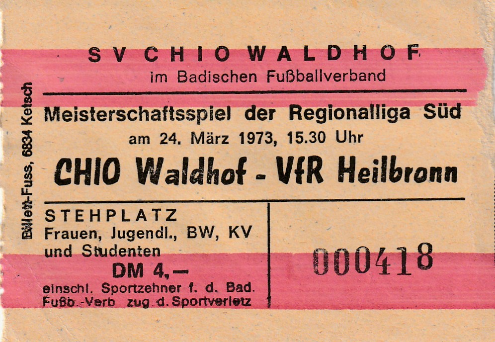 Eintrittskarte 1972 73 Chio Waldhof VfR Heilbronn.jpg