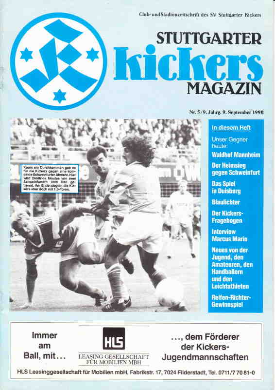 Magazin 9.Spieltag 1990-1991 Stuttgarter Kickers SVW.jpg