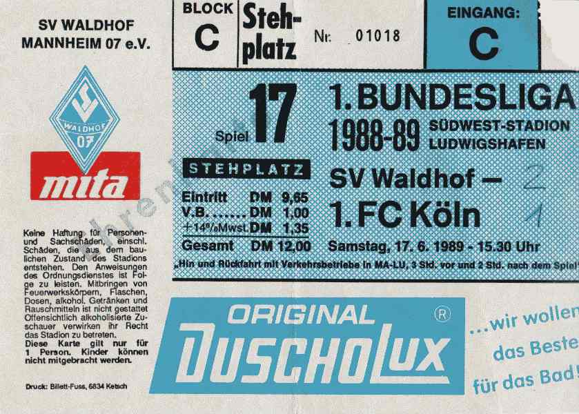 Karte Waldhof FC Köln 17 6 1989.jpg