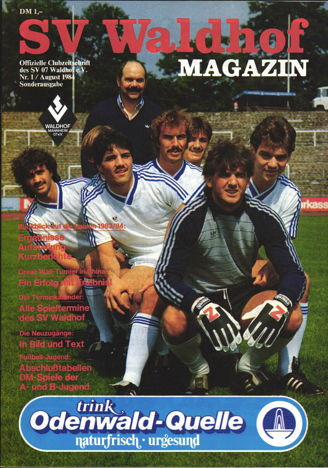 Magazin 2.Spieltag 1984-1985 Waldhof 1. FC Kaiserslautern.jpg