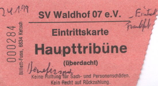 SV Waldhof - Eintracht Frankfurt, Benefizspiel 24.01.99.JPG
