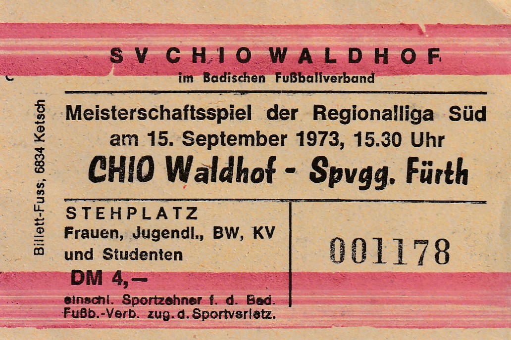 Eintrittskarte 1973 74 Chio Waldhof SpVgg Fürth.jpg