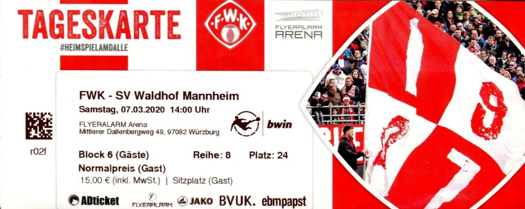 Eintrittskarte 27.Spieltag 2019-2020 Würzburger Kickers SVW.jpg