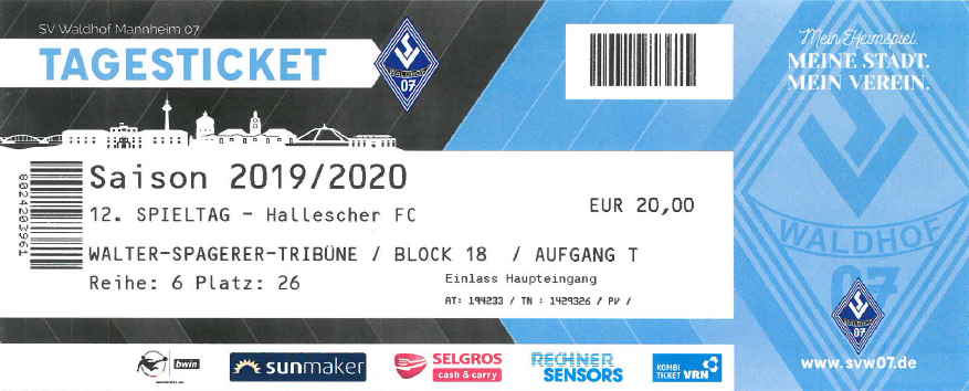 Karte 12 Spieltag Waldhof Mannheim - Hallescher FC 2019 2020.jpg