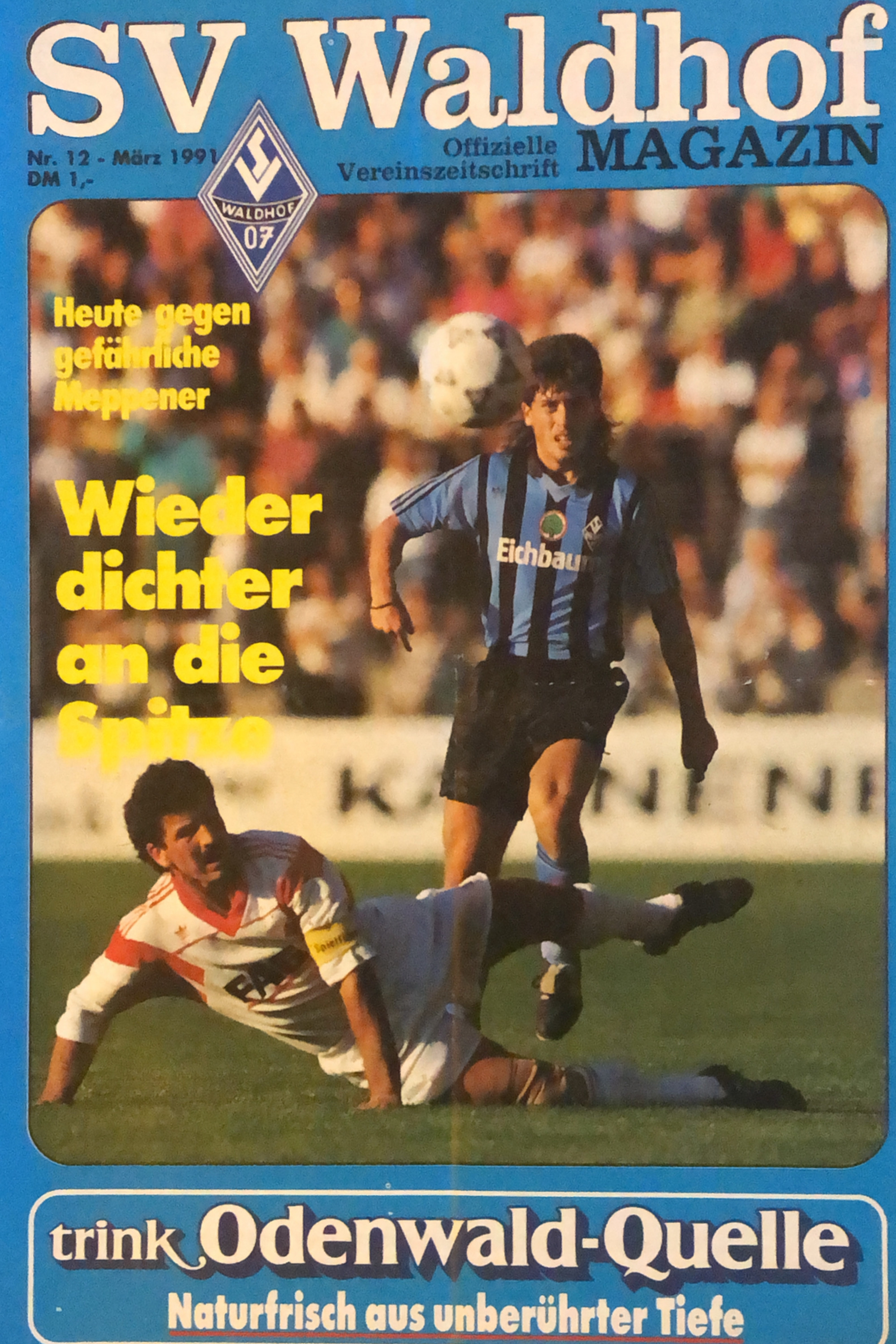 Magazin Waldhof Mannheim SV Meppen 23 März 1991.jpg