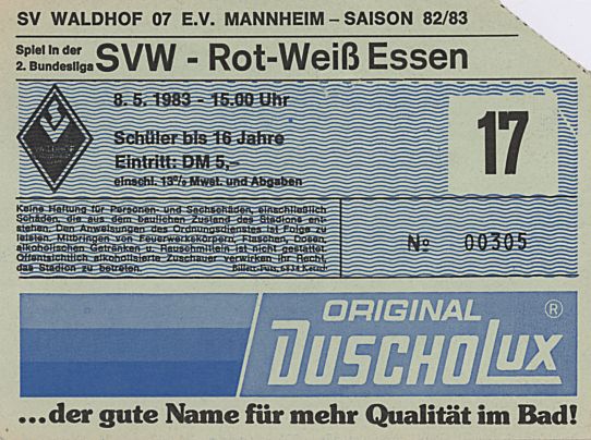 Eintrittskarte 34.Spieltag 1982-1983 SVW Rot-Weiss Essen.jpg