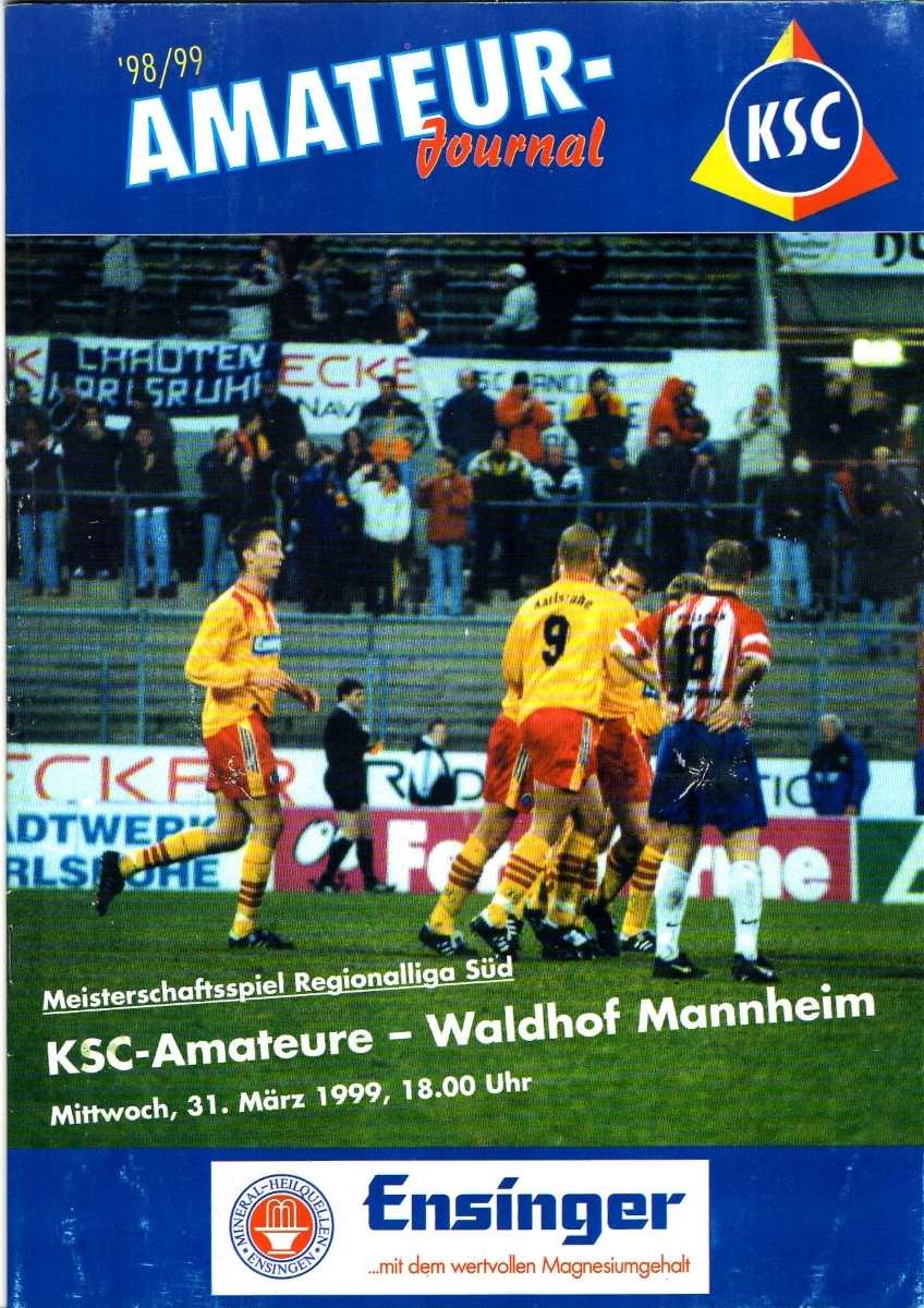 Magazin 25. Spieltag KSC U23 SVW 31 Mrz 1999.jpg