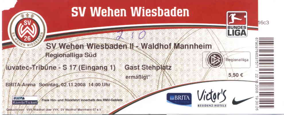 SV Wehen-Wiesbaden II - SVW , RL Sued, 02.11.08, 2-0.JPG