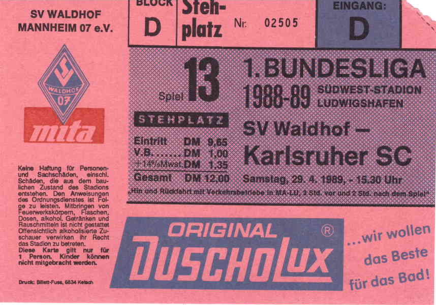 Eintrittskarte Heim 1988-89 Karlsruhe.jpg