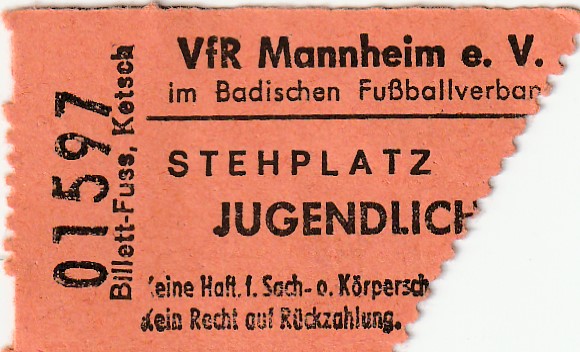 Eintrittskarte 1973 74 VfR Mannheim SV Chio Waldhof.jpg