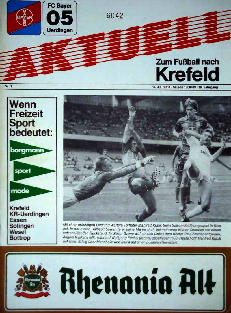 Magazin 2.Spieltag 1988-1989 Bayer Uerdingen SVW.jpg