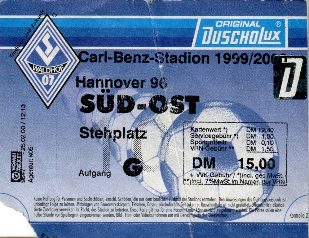 Eintrittskarte 20.Spieltag 1999-2000 SVW Hannover 96.jpg