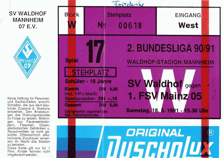 Karte Waldhof FSV Mainz 18 05 1991.jpg