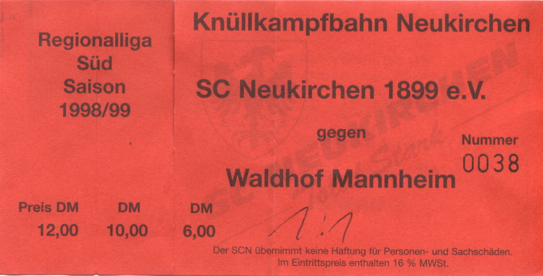 SC Neukirchen 1899 e.V. - SVW, RL Süd, 1998-1999, 1-1.JPG