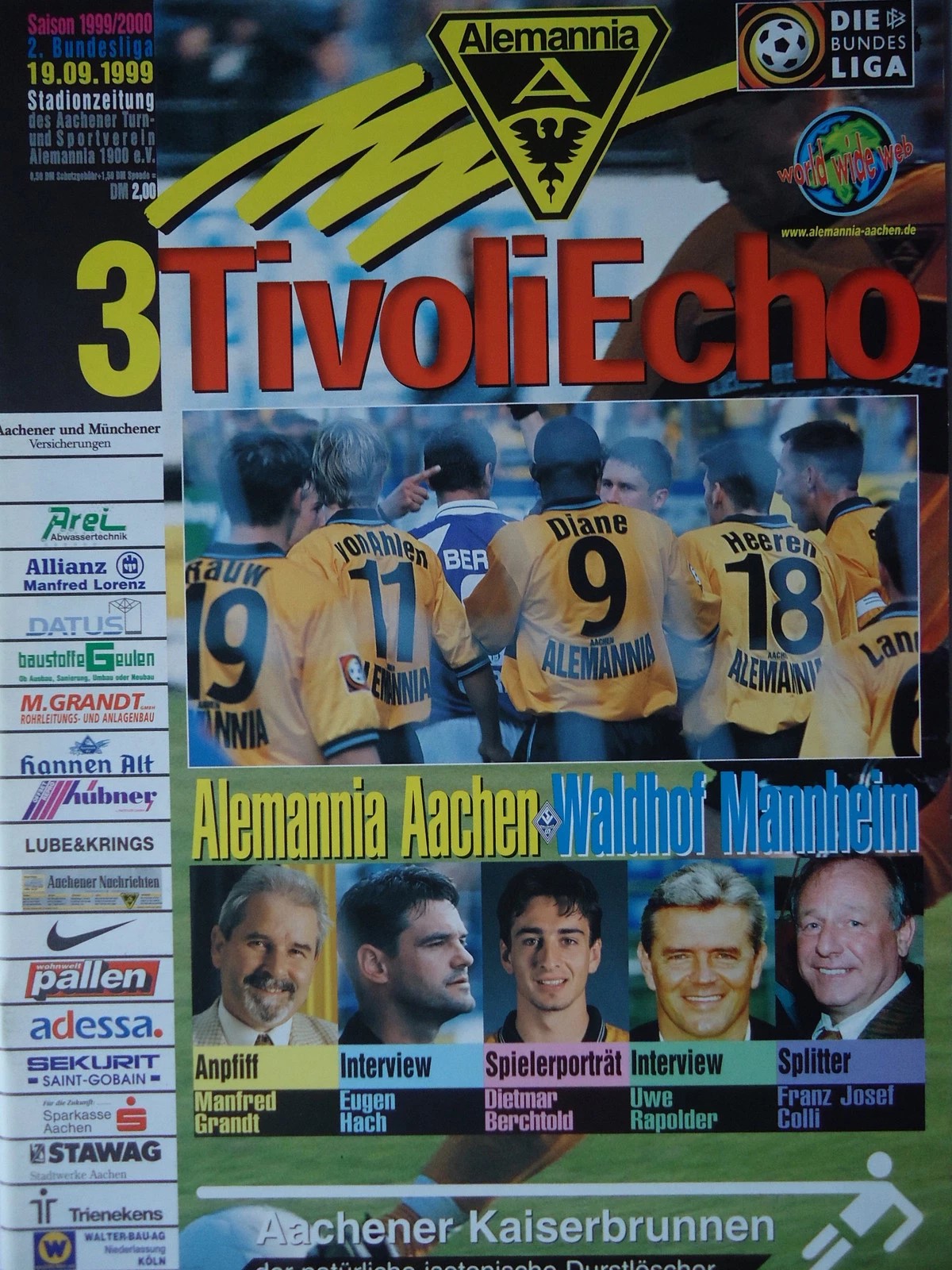 Magazin Alemannia Aachen - SVW, 19.09.1999, 1-2.jpg