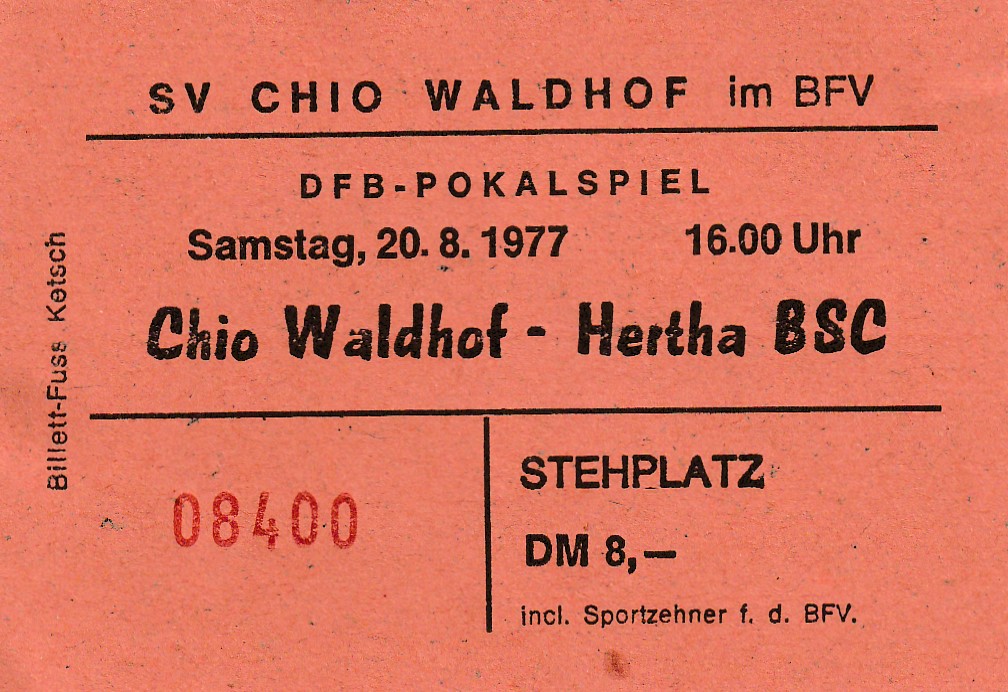 Eintrittskarte 1977 78 SV Chio Waldhof-Hertha BSC Berlin.jpg